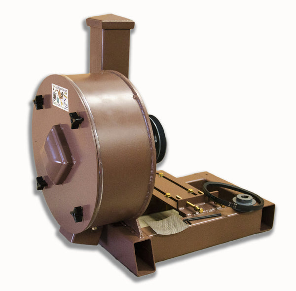 K & M Krusher - Rock/Ore Crusher 14" Drum 3" Infeed-Rockwell #58 Hammers Gas/No Motor W/ Legs