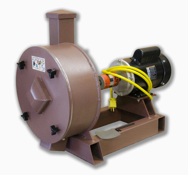 K & M Krusher - Rock/Ore Crusher 14" Drum 3" Infeed-Rockwell #58 Hammers Electric/No Motor w/ Legs