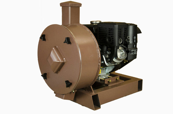 Rock/Ore Crusher 6.5HP Gas Motor-Electric Start 14" Drum 3" Infeed-Rockwell #58 Hammers W/ Legs