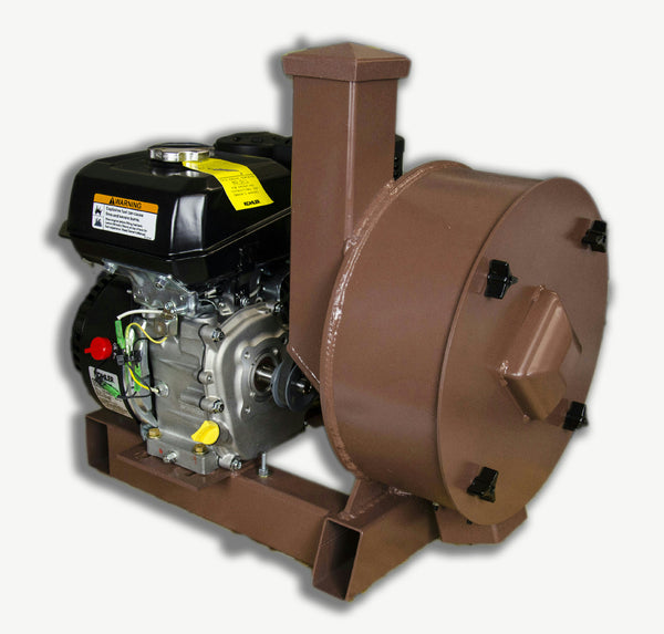 K & M Krusher - Rock/Ore Crusher 6.5HP Gas Motor 14" Drum 3" Infeed-Rockwell #58 Hammers W/Legs