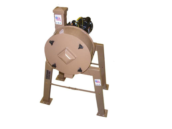 K & M Krusher - Bone - Clay Crusher 1HP Electric Motor 14" Drum 3" Infeed-Cemetery Cremation w/ Legs